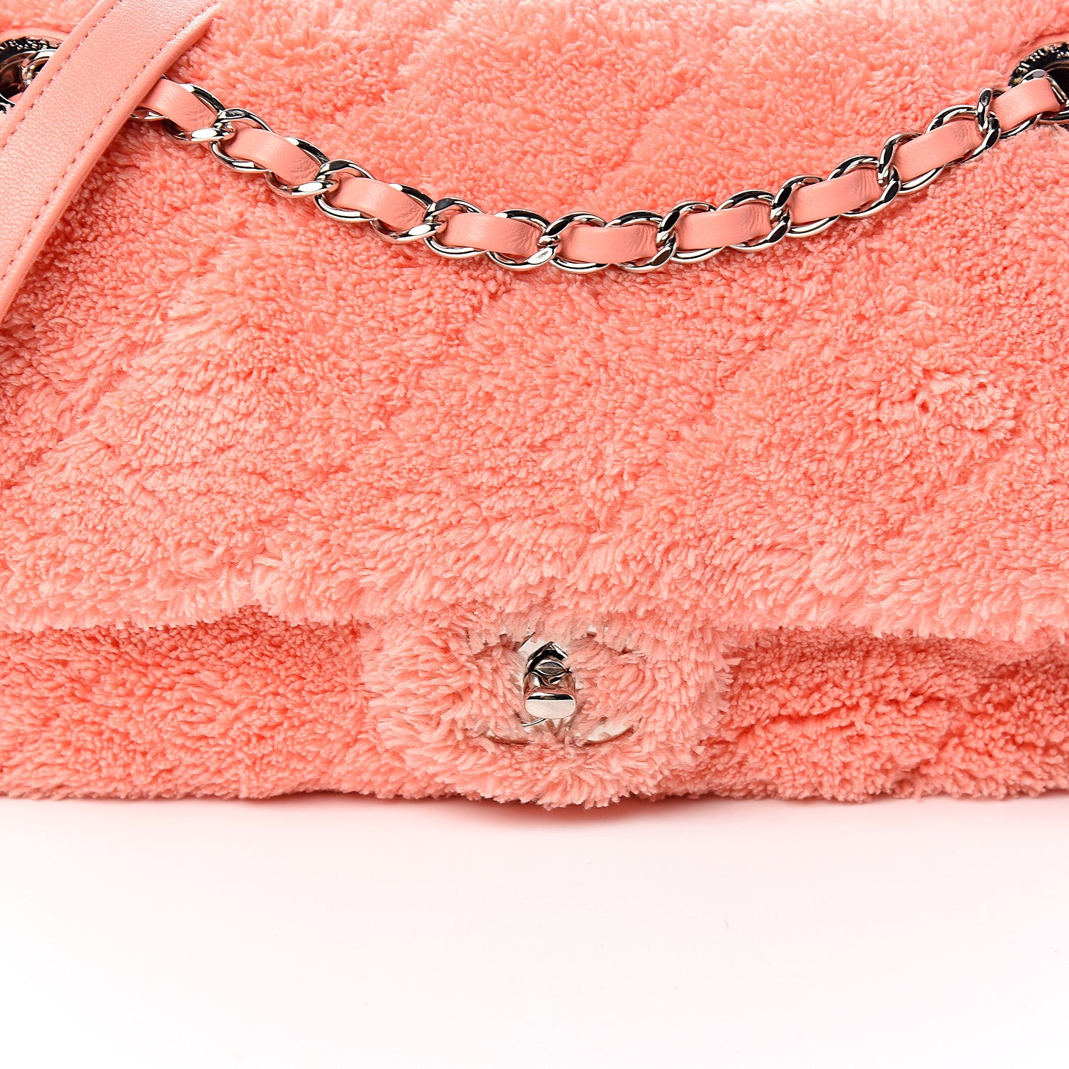 Chanel Lambskin Calfskin Mixed Fibers Quilted Medium Flap Orange 10 of 11