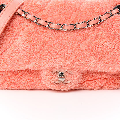 Chanel Lambskin Calfskin Mixed Fibers Quilted Medium Flap Orange 10 of 11