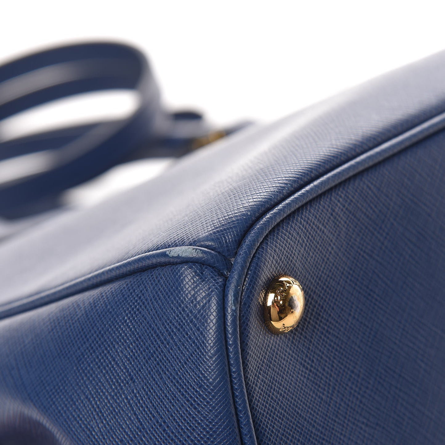 Saffiano Lux Galleria Front Pocket Tote Bluette Cobalto