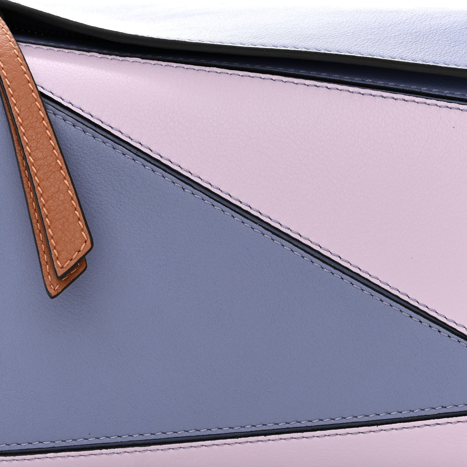 Loewe Calfskin Small Puzzle Bag Blueberry Kaolin Tan 8 of 10