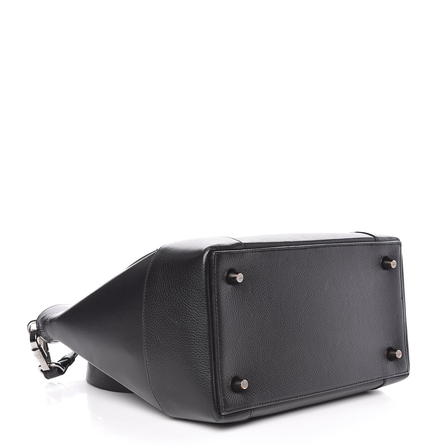 Christian Louboutin Grained Calfskin Studded Large Eloise Satchel Black 4 of 17