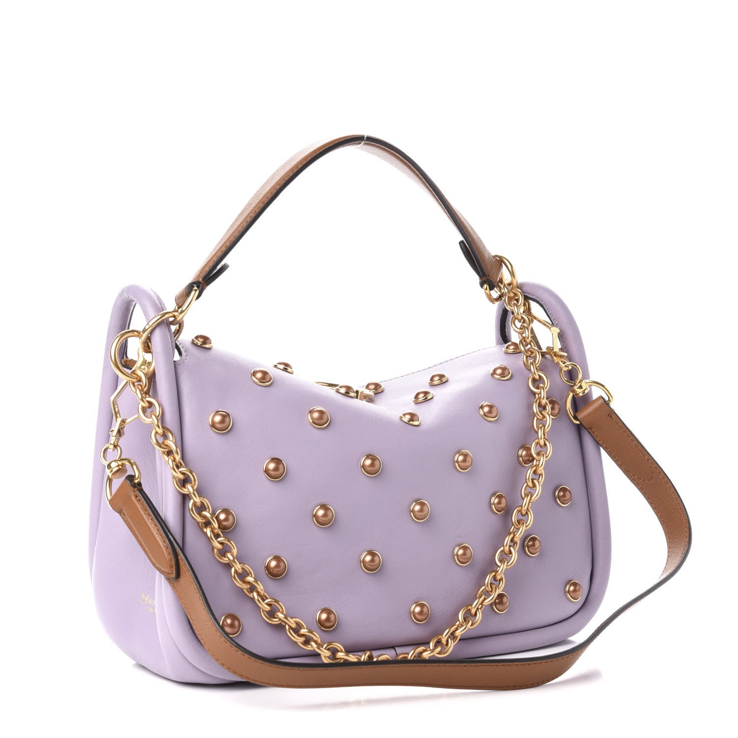 Mulberry Nappa Studded Leighton Purple 4 of 10