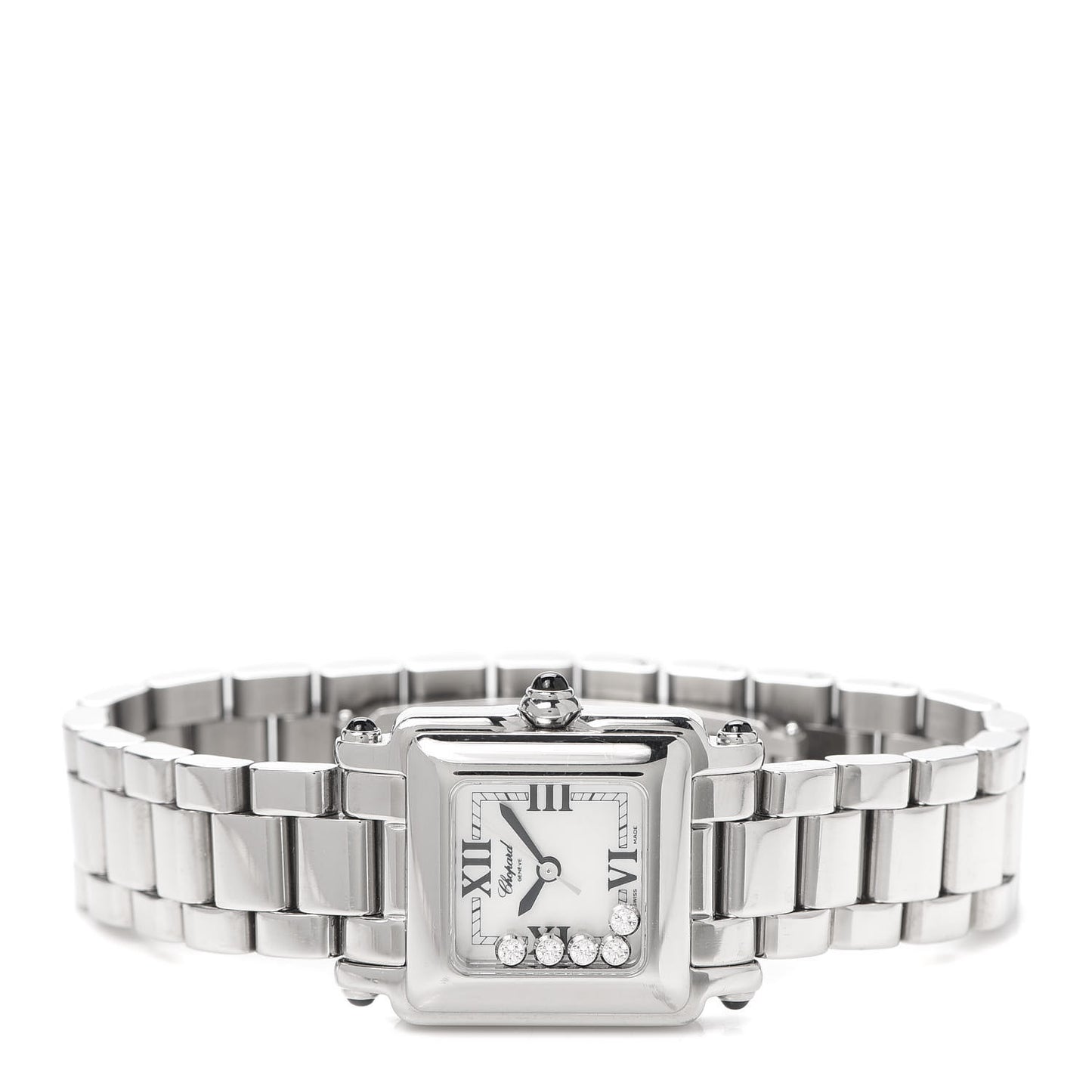 Stainless Steel 5 Diamond 23mm Happy Sport Quartz Watch
