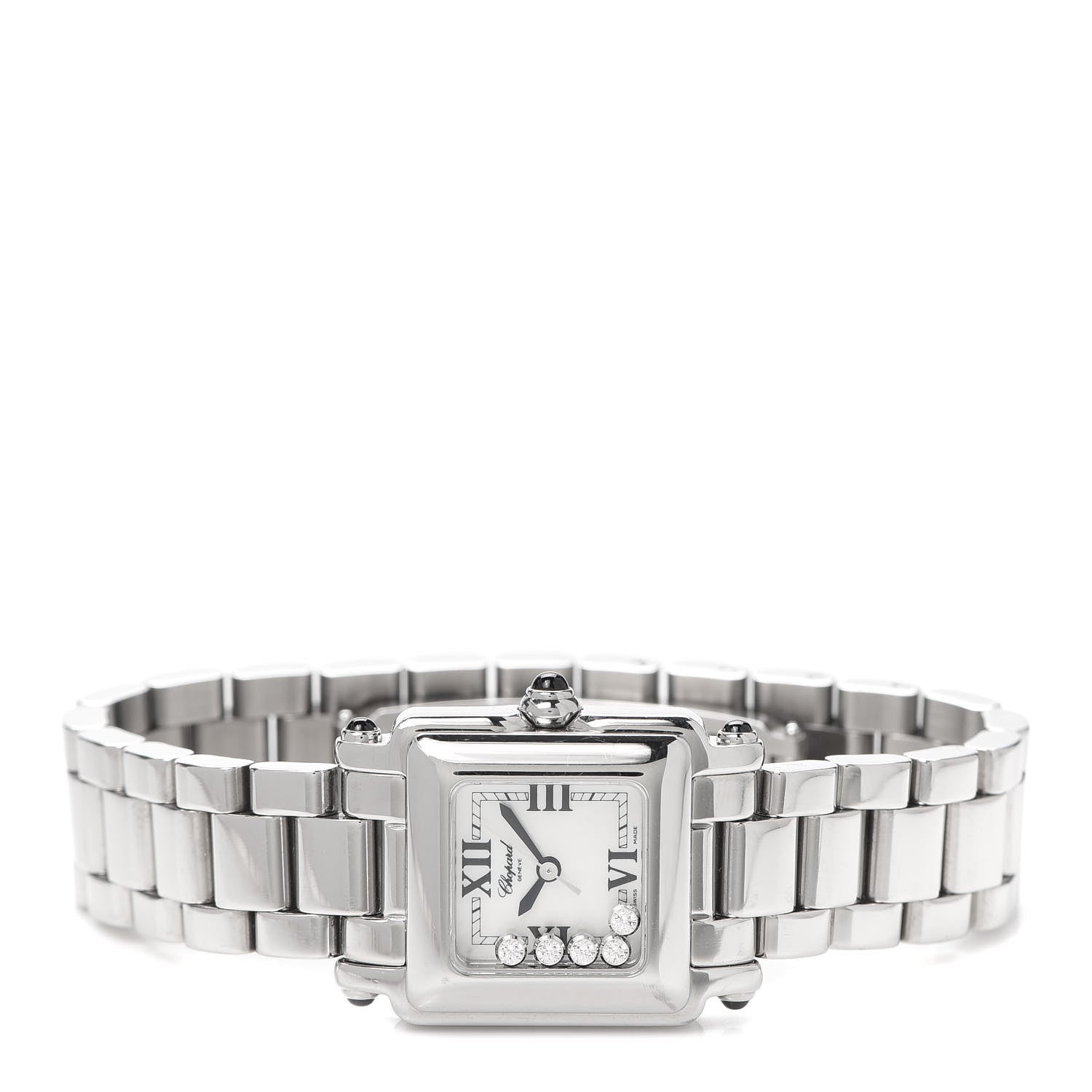 Chopard Stainless Steel 5 Diamond 23mm Happy Sport Quartz Watch 2 of 5