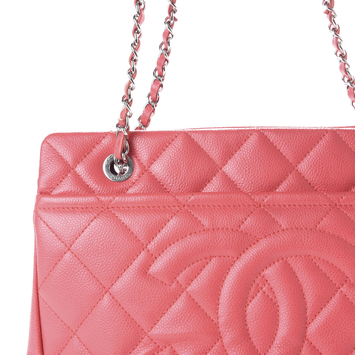 Caviar Quilted Timeless CC Soft Tote Pink