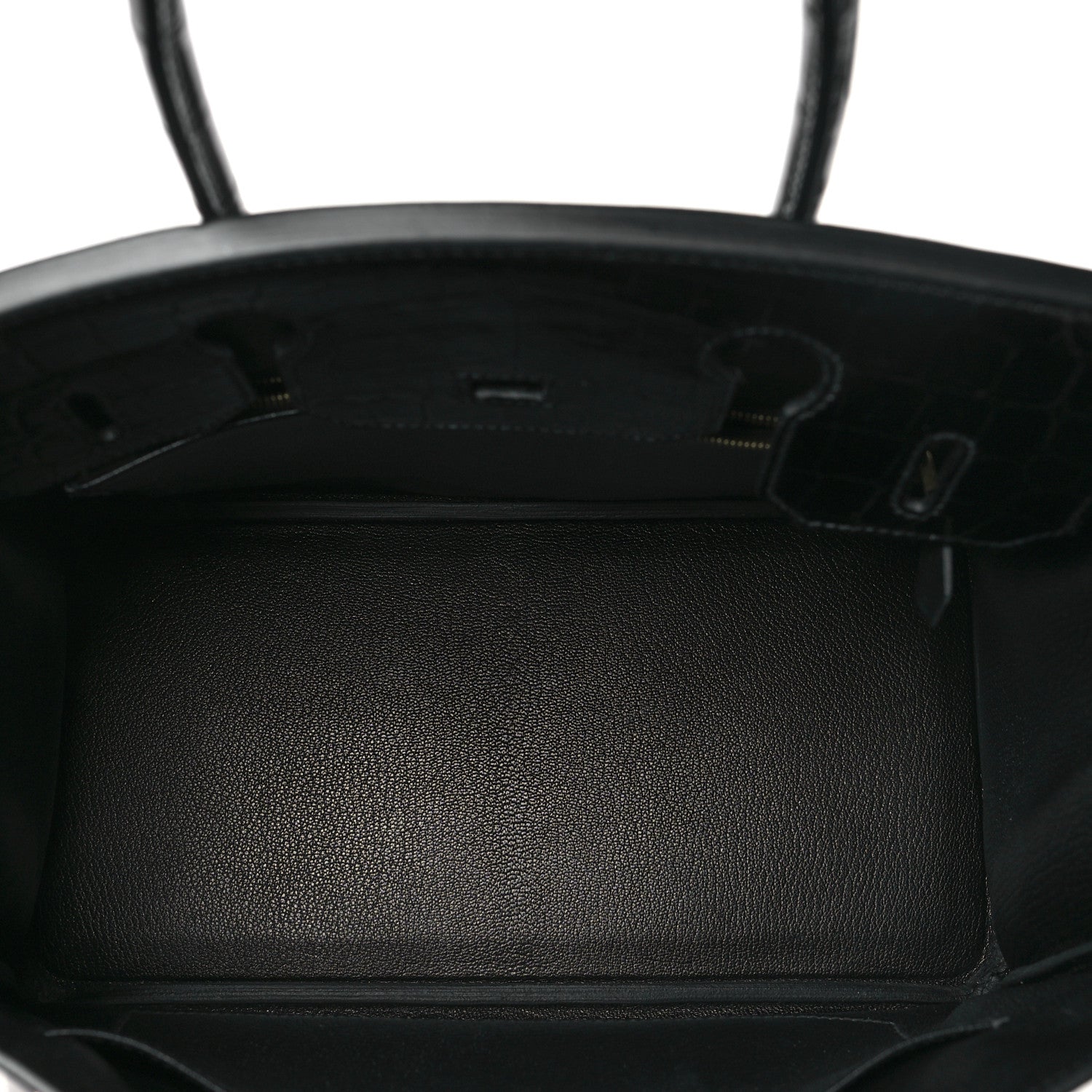 Hermes Taurillon Novillo Shiny Niloticus Crocodile Birkin Touch 30 Black 5 of 11