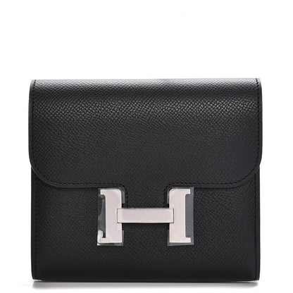 Hermes Epsom Constance Short Wallet Black 1 of 10