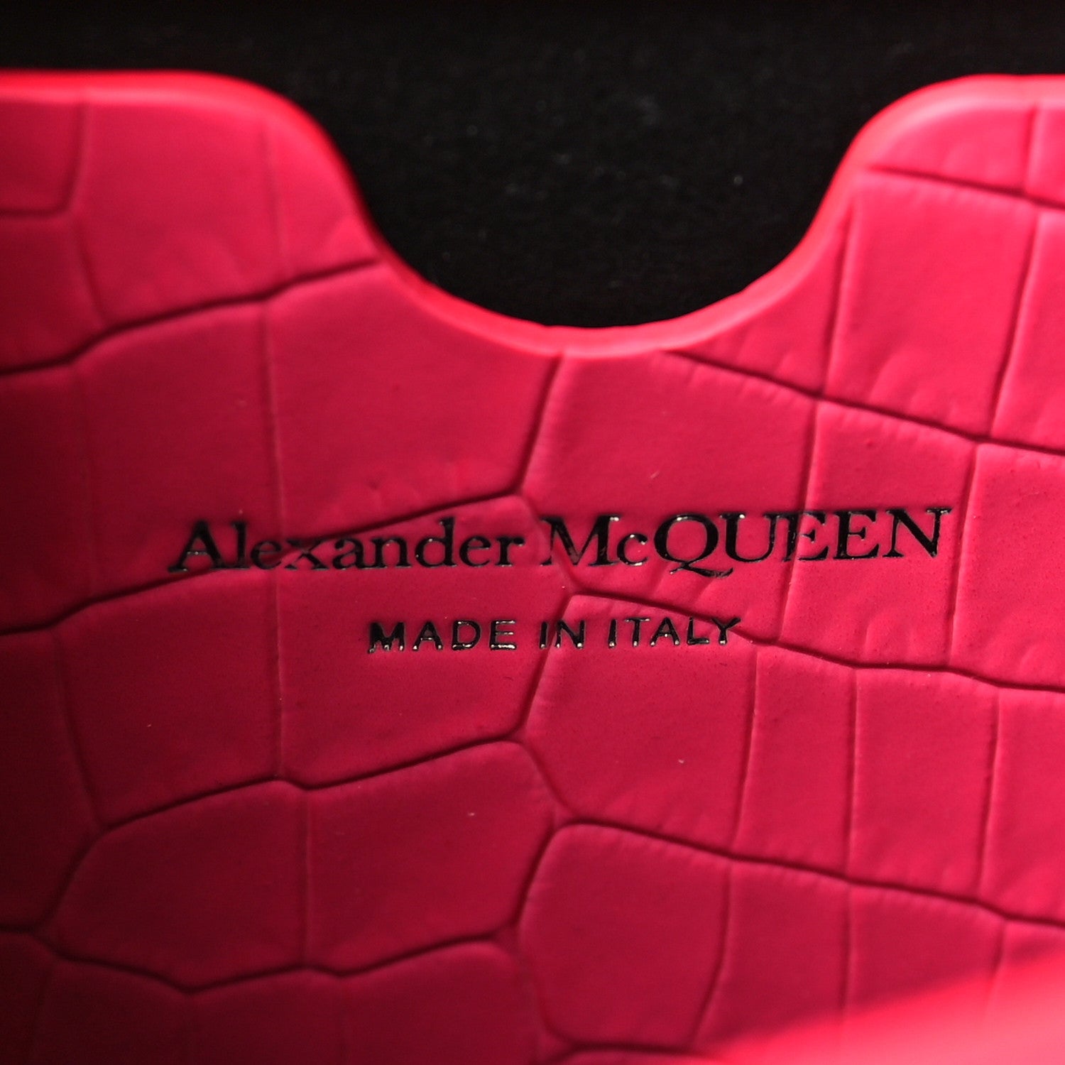 Alexander McQueen Shiny Crocodile Embossed Jeweled Satchel Peony Pink 6 of 10