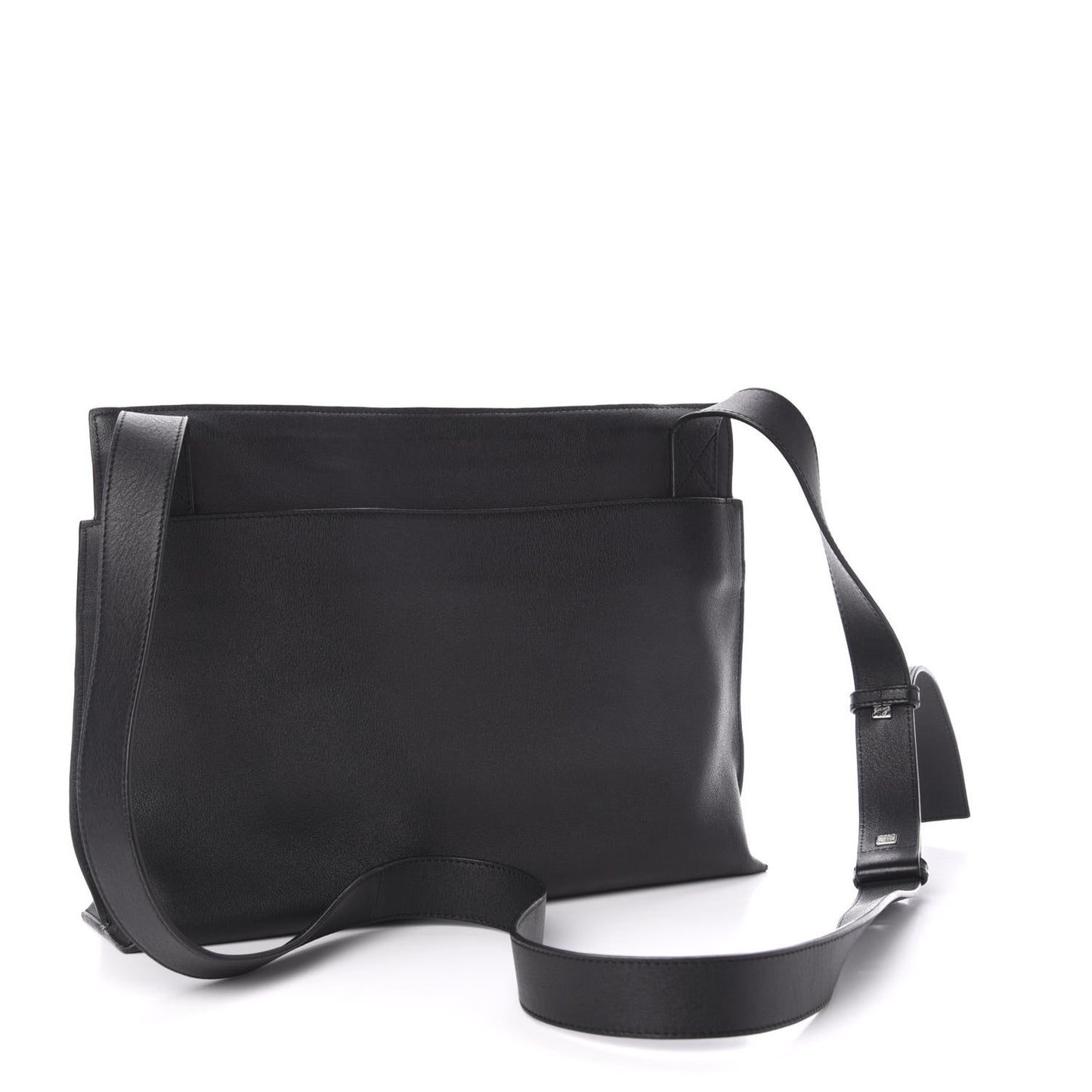 Calfskin T Pouch Bag Black
