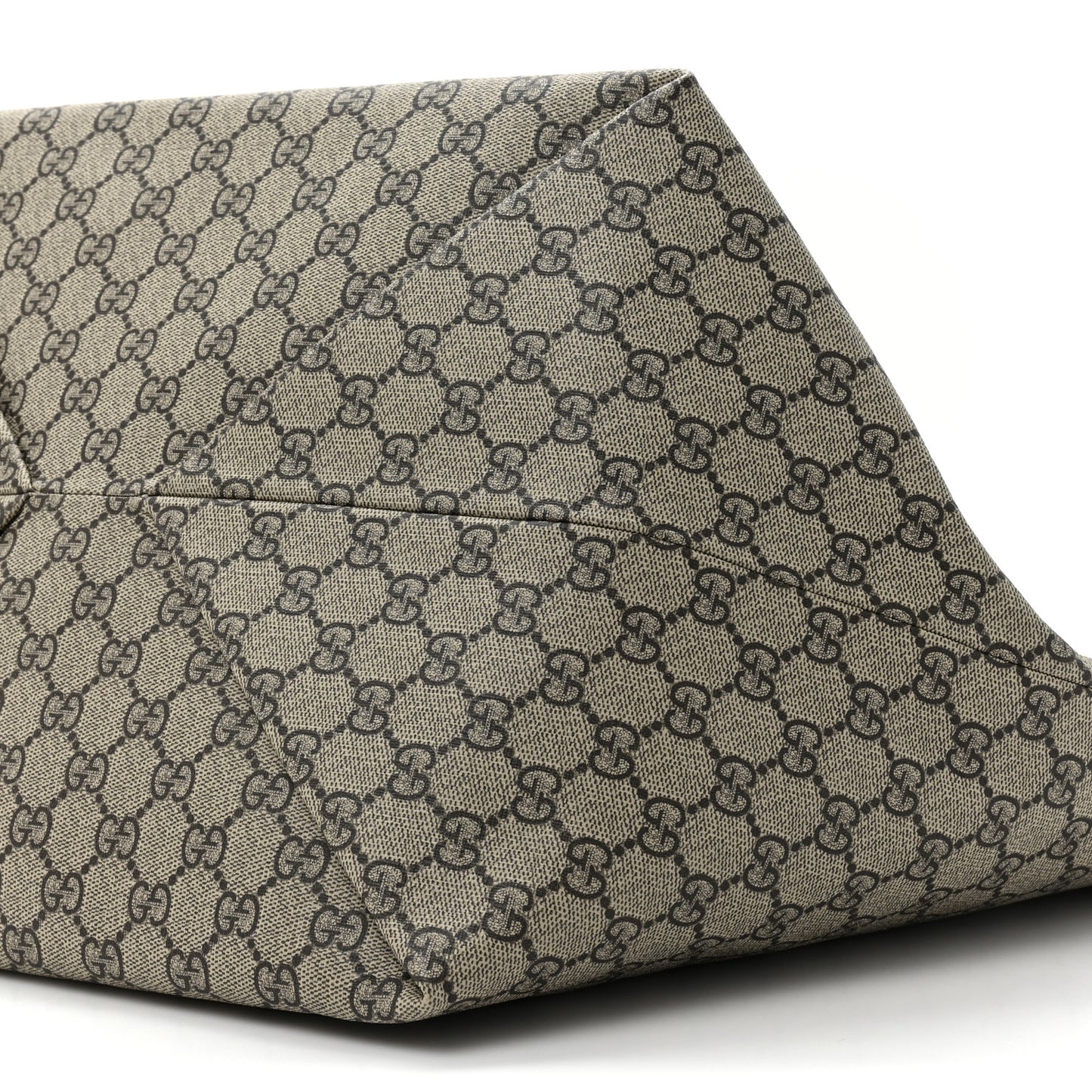 GG Supreme Monogram Medium Totissima Shopping Tote Ebony Beige Yellow