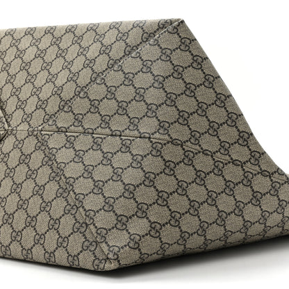 Gucci GG Supreme Monogram Medium Totissima Shopping Tote Ebony Beige Yellow 11 of 13