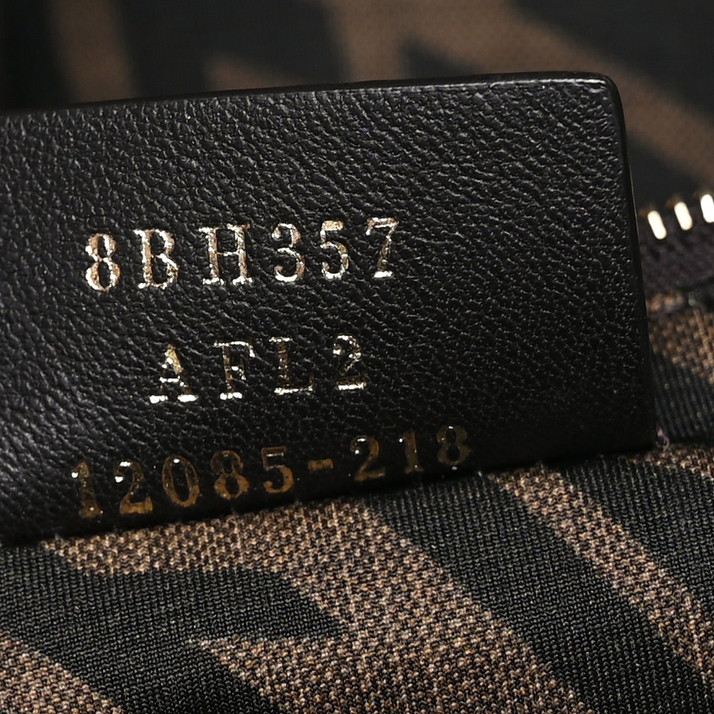 X SARAH COLEMAN Fabric Jacquard Vitello King FF Vertigo Shopping Tote Bag Tobacco Moro Black