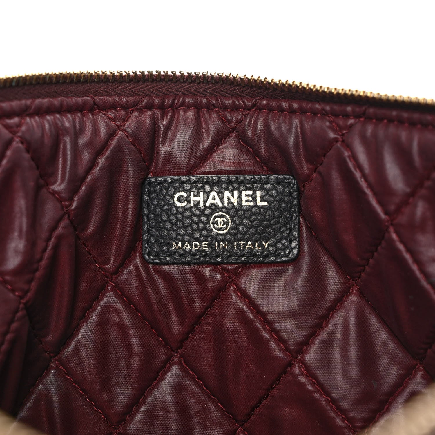 Chanel Caviar Quilted Medium Cosmetic Case Black 6 of 8