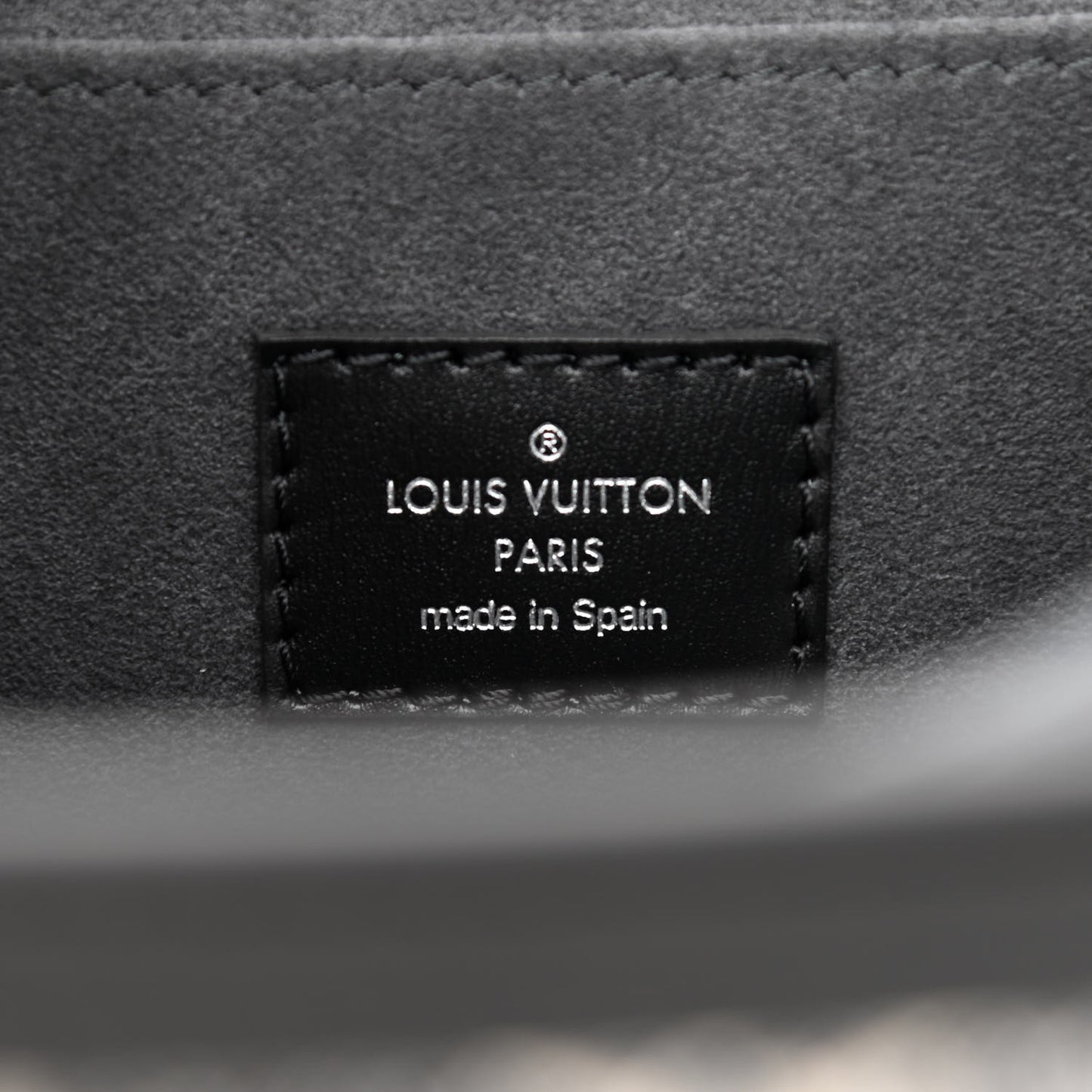 Denim Monogram Jacquard Dauphine MM Black