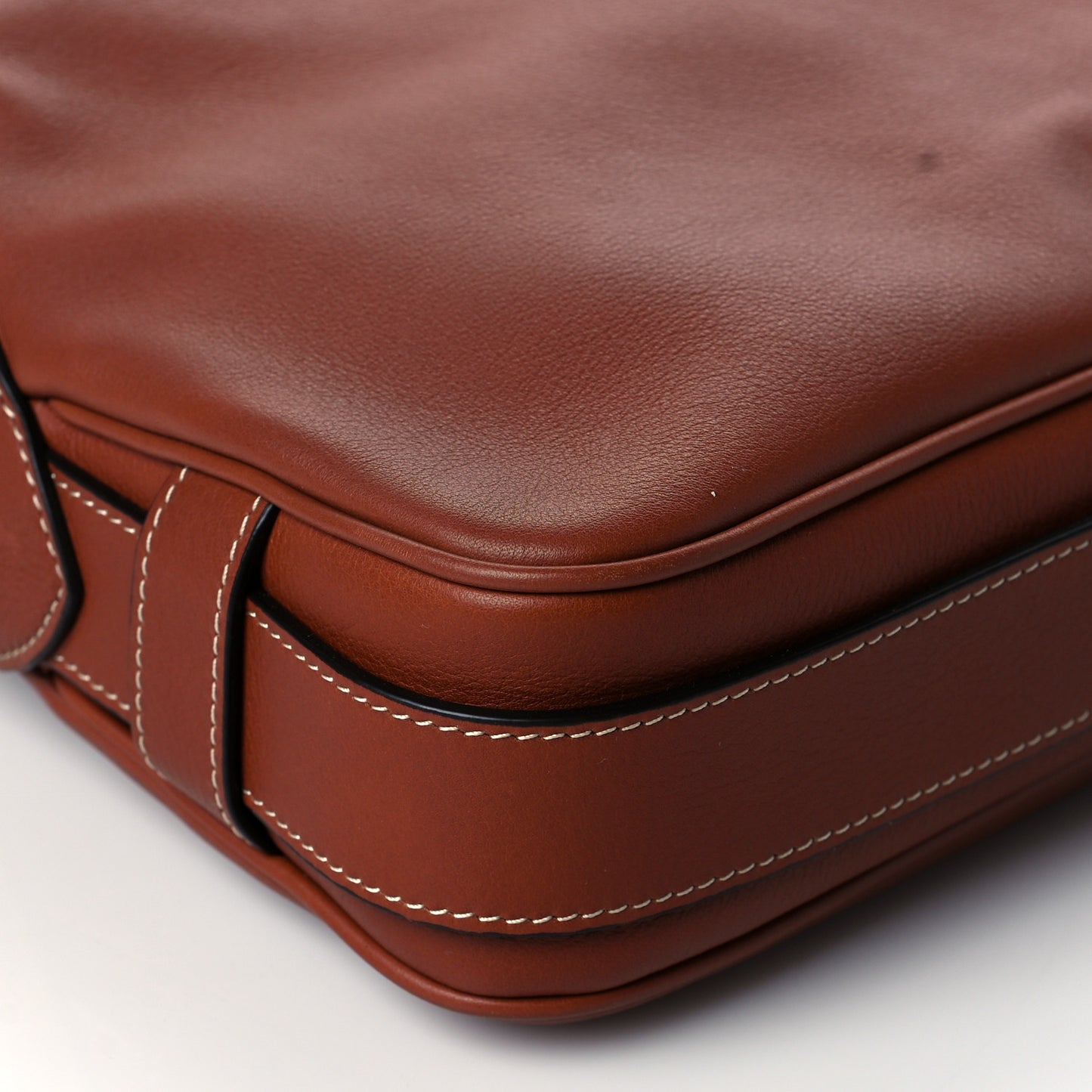 Supple Calfskin Medium Romy Shoulder Bag Tan