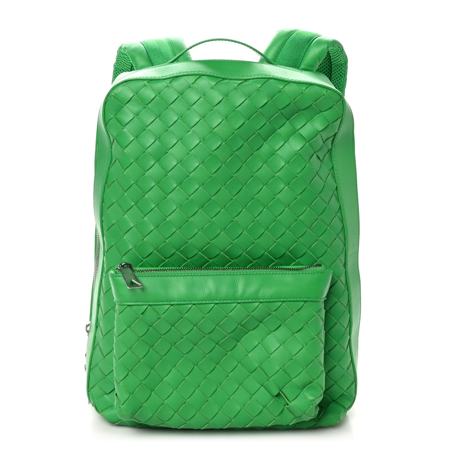 Calfskin Intrecciato Small Backpack Parakeet