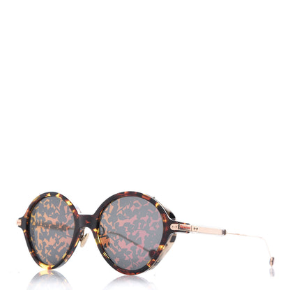 Christian Dior Acetate Leaf Print Umbrage Round Sunglasses Pink Foliage 1 of 10