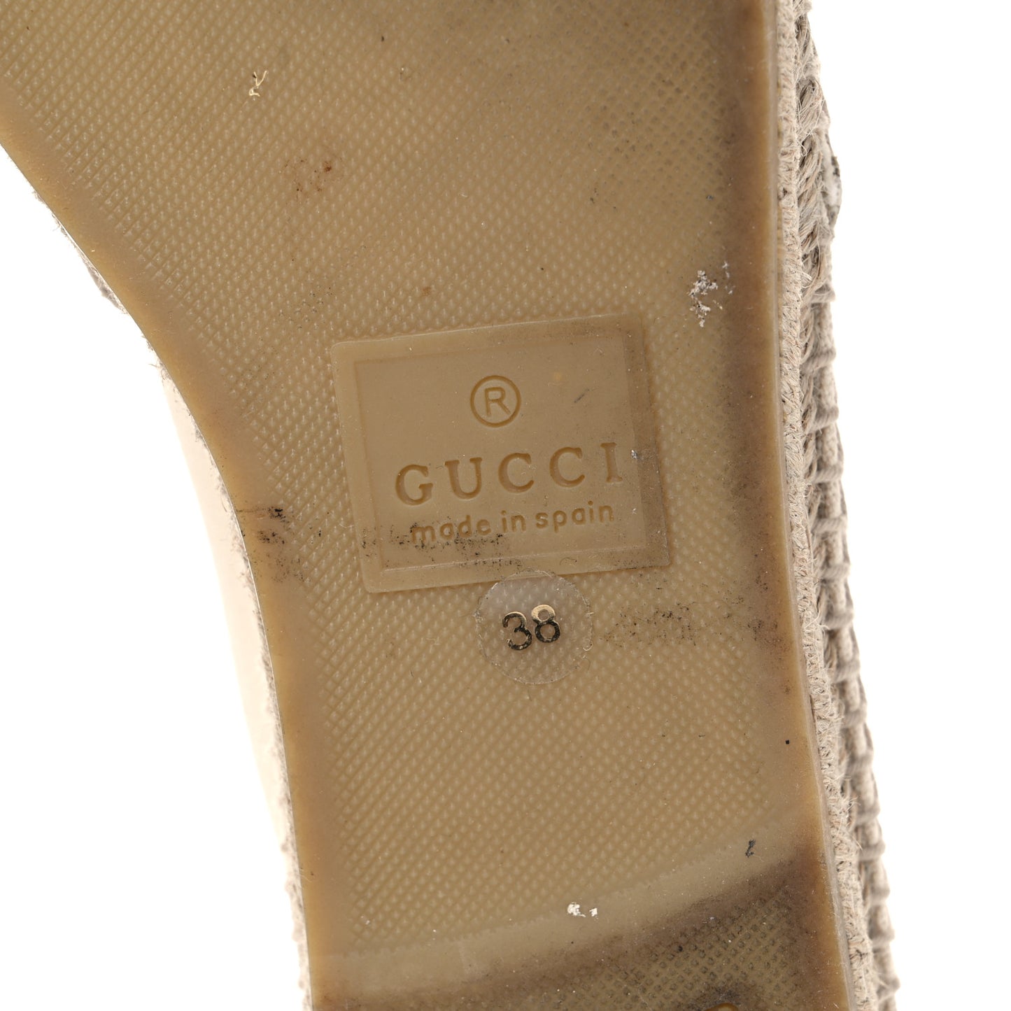 Canvas Logo Espadrilles 38 Greggio White