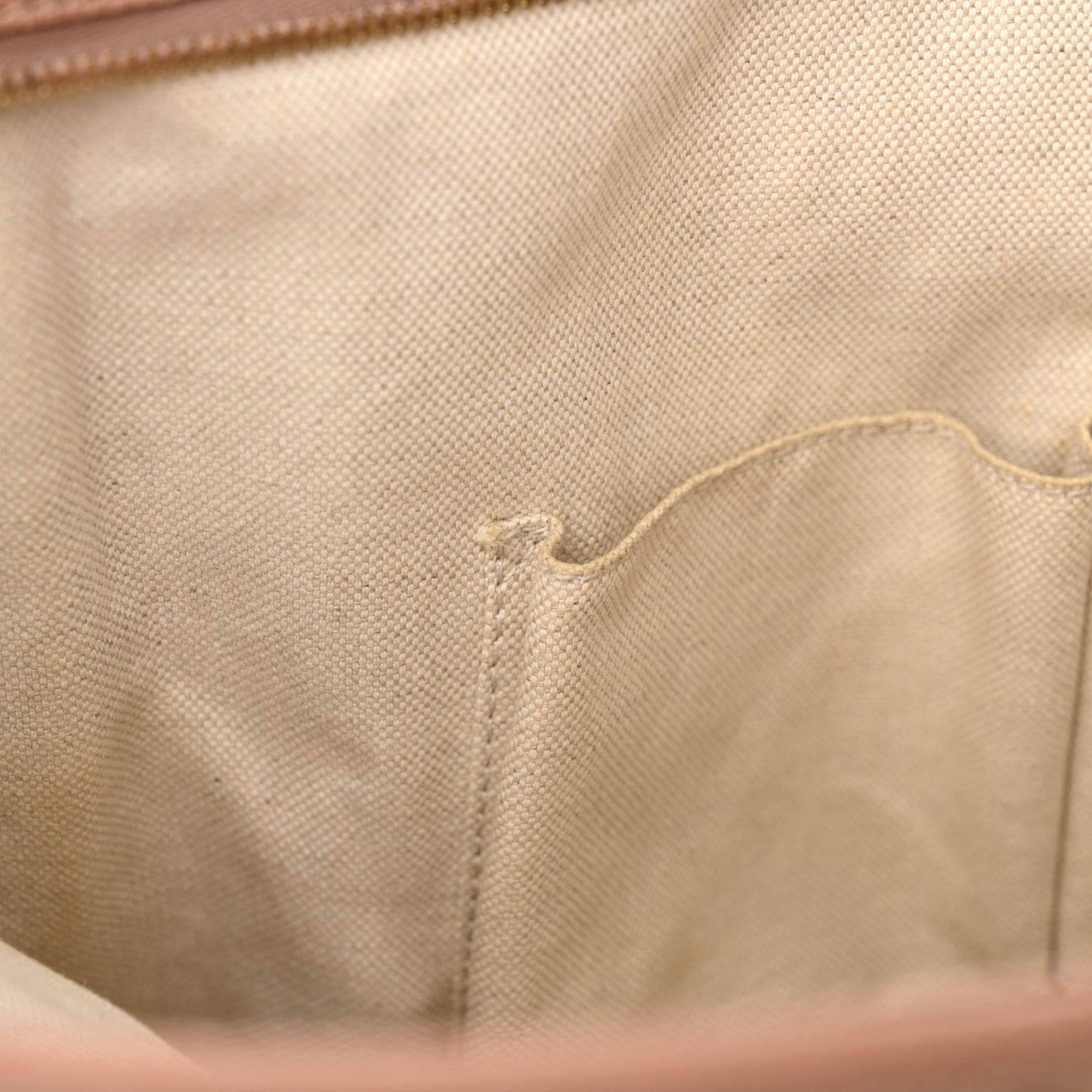 Monogram Medium Bree Zippered Tote Beige Dark Cipria