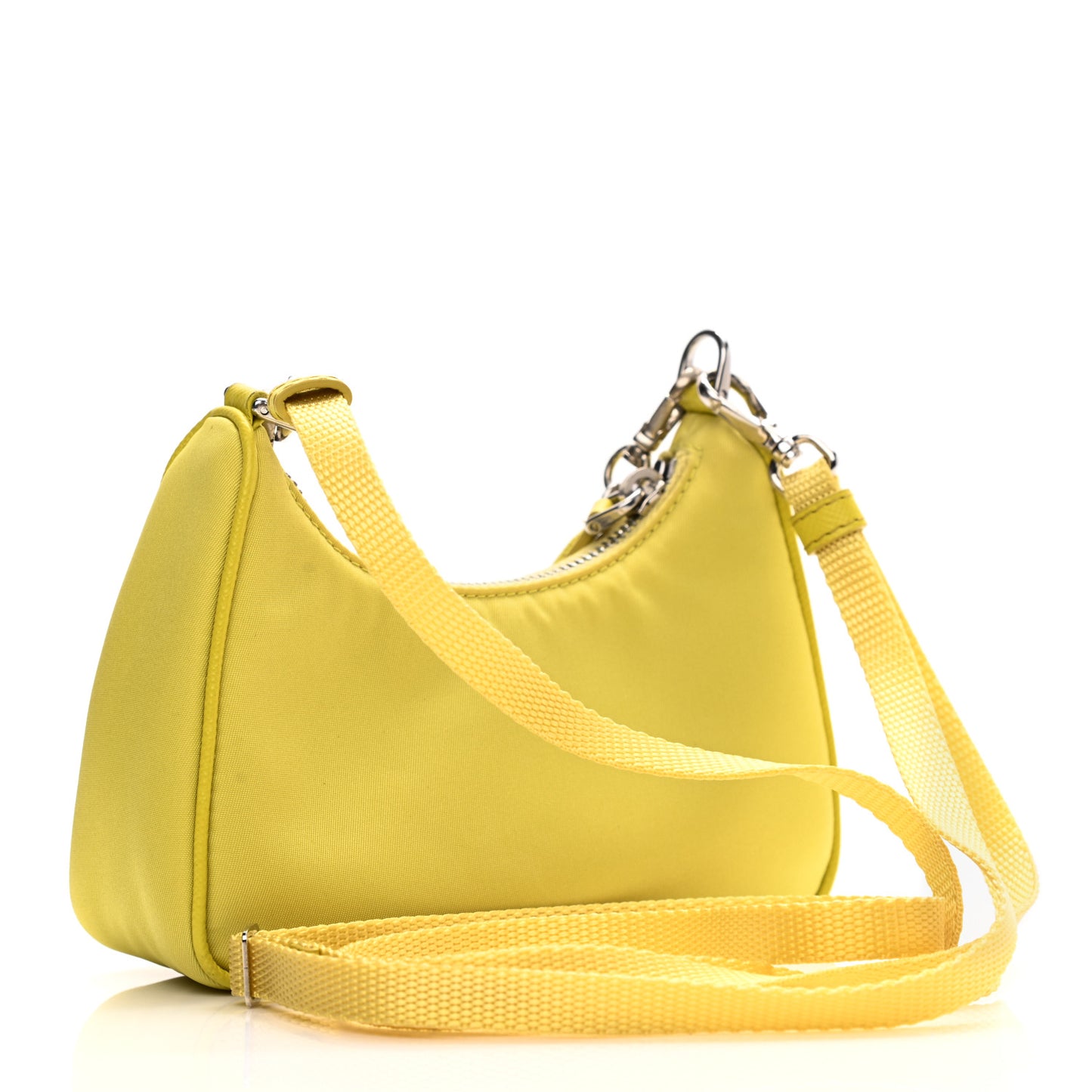 Tessuto Nylon Saffiano Mini Re-Edition 2000 Shoulder Bag Ananas