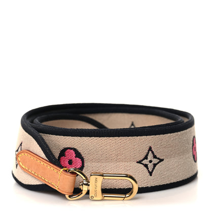 Louis Vuitton Jacquard Speedy Bandouliere 20 Shoulder Strap Black 1 of 4