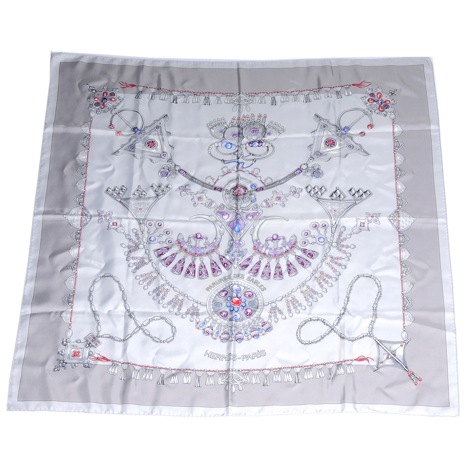 Hermes Silk Parures Des Sables Scarf 90 2 of 4