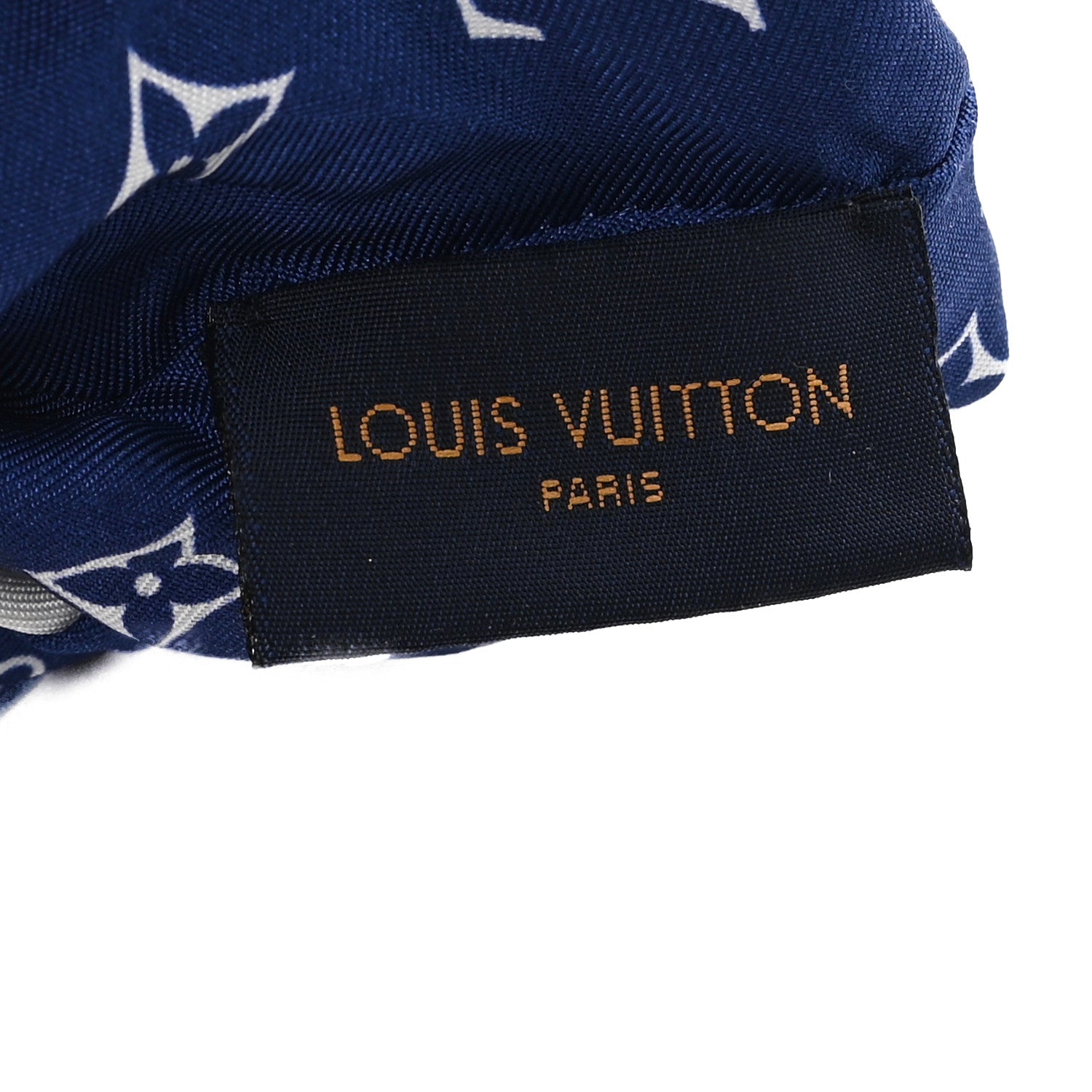 Louis Vuitton Silk Parasol Trop Chou Scrunchie Bleu 3 of 3