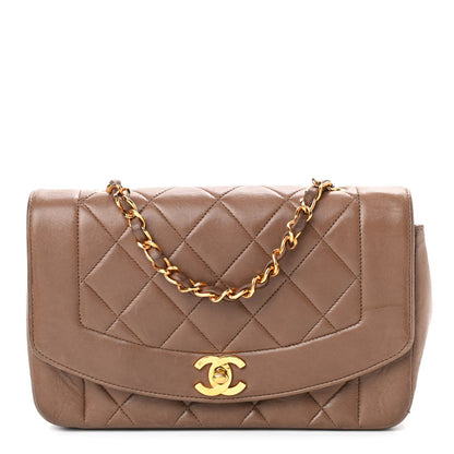 Chanel Lambskin Quilted Small Single Flap Brown 1 of 11