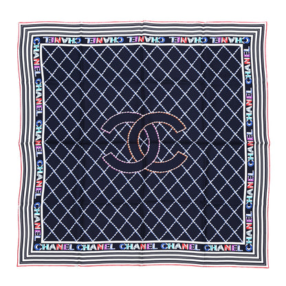 Chanel Silk CC Logo Square Scarf Multicolor 1 of 4
