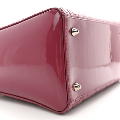 Christian Dior Patent Cannage Medium Lady Dior Dark Pink 9 of 16