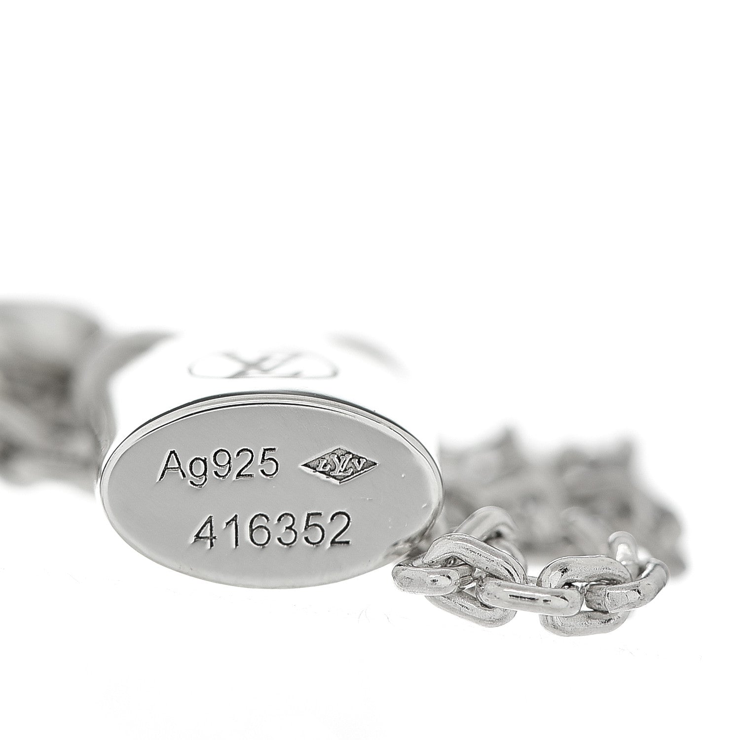 Louis Vuitton Sterling Silver Lockit Bracelet 5 of 5