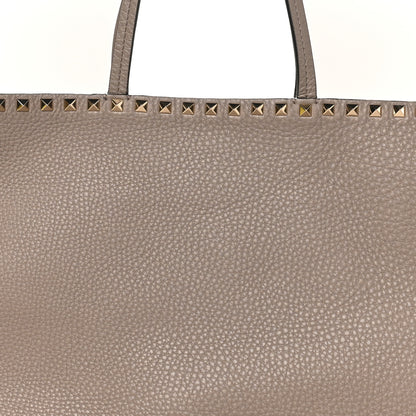 Valentino Garavani Grained Calfskin Rockstud Shoulder Tote Clay 7 of 9