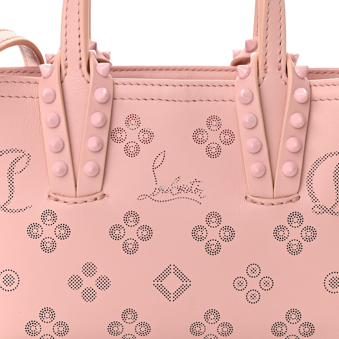 Calfskin Loubinthesky Nano Cabata Tote Rosy