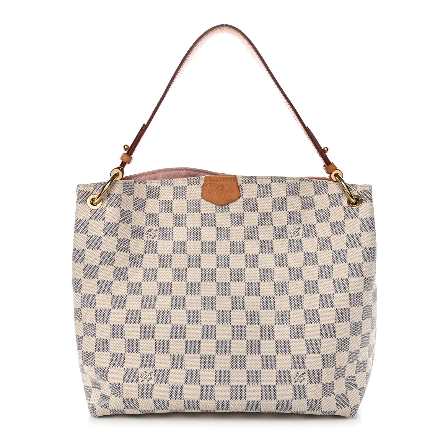 Louis Vuitton Damier Azur Graceful PM Rose Ballerine 1 of 12