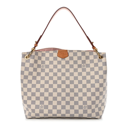 Louis Vuitton Damier Azur Graceful PM Rose Ballerine 1 of 12