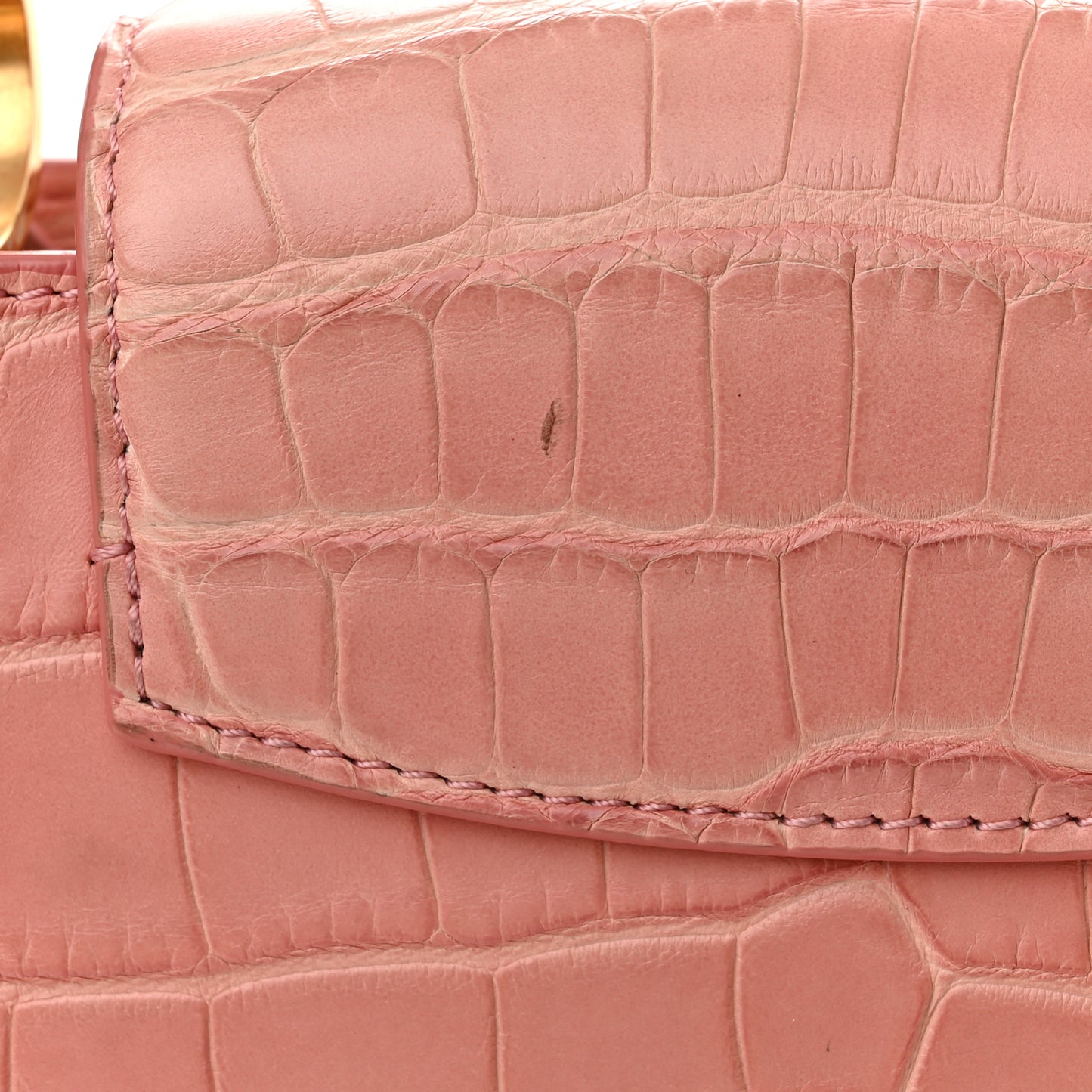 Alligator Capucines BB Pink