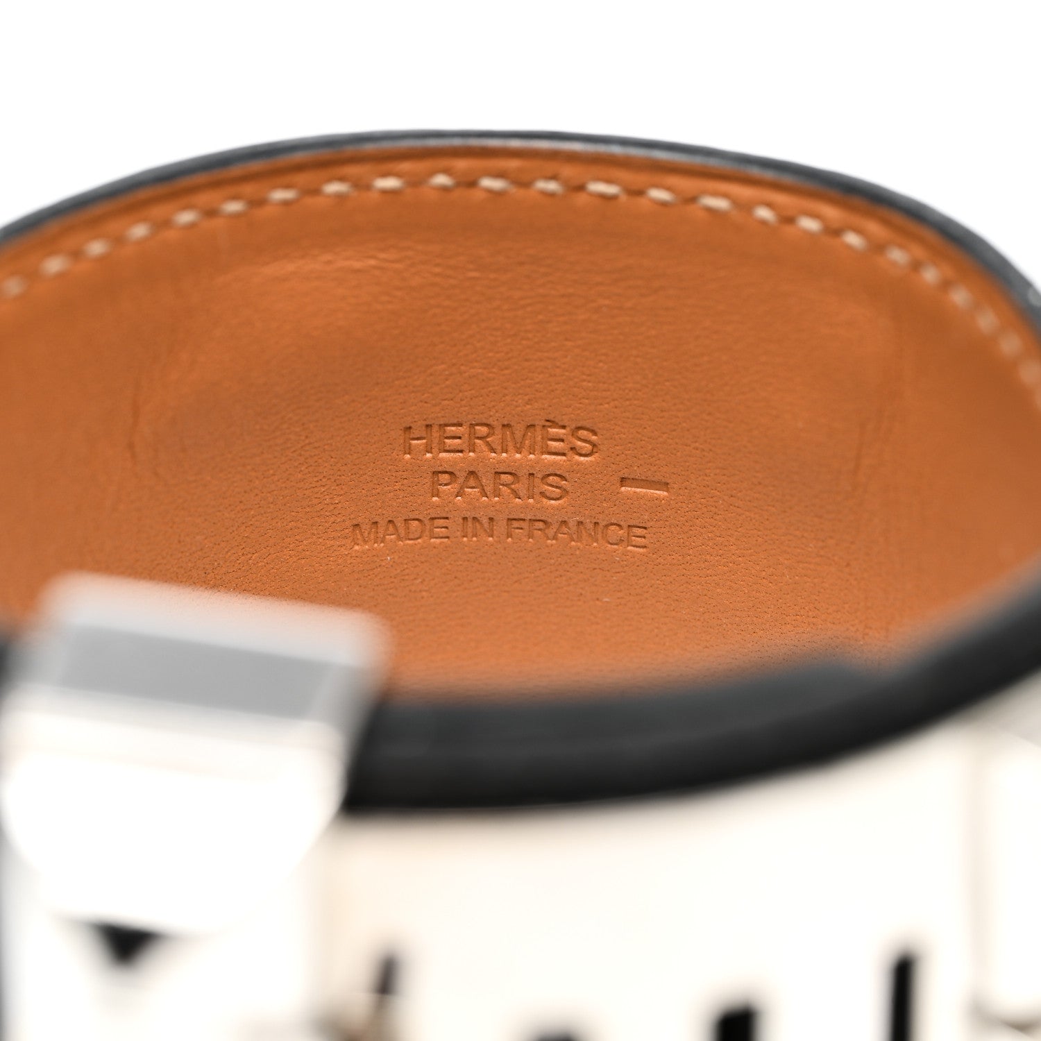 Hermes Lizard Collier de Chien CDC Bracelet S Black 4 of 5