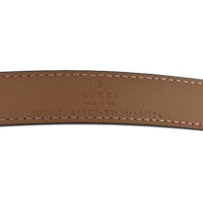 Gucci Moon Calfskin Double G 20mm Belt 90 36 Natural Tan 3 of 5