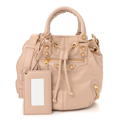 Balenciaga Agneau Giant 12 Gold Hardware Mini Pompon Rose Aubepine Rose Light 3 of 13