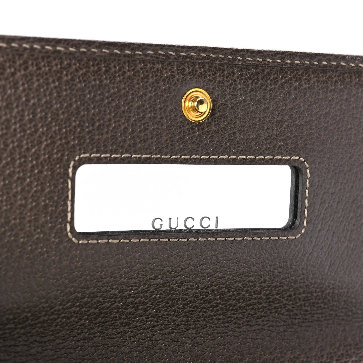 GG Supreme Monogram Web Ophidia Wallet On Chain Brown