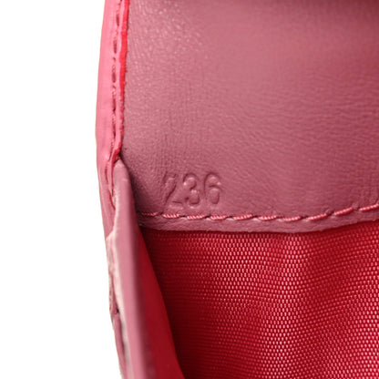 Prada Vitello Move Tri-Fold Compact Wallet Peonia 7 of 8