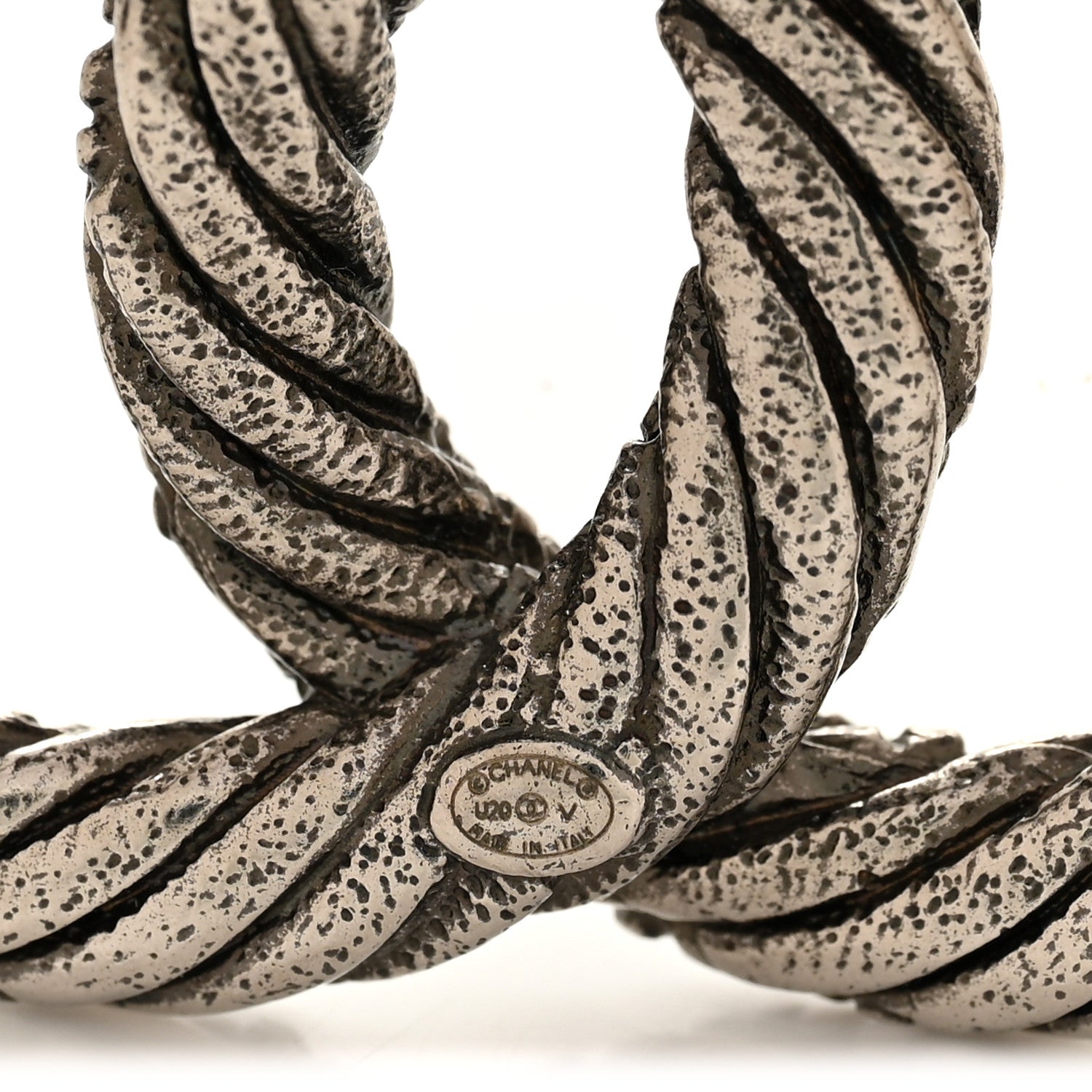 Chanel Ruthenium Twisted CC Brooch 3 of 3