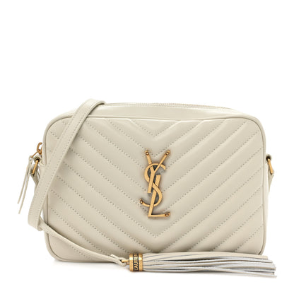 Saint Laurent Calfskin Matelasse Monogram Lou Camera Bag Crema Soft 1 of 10