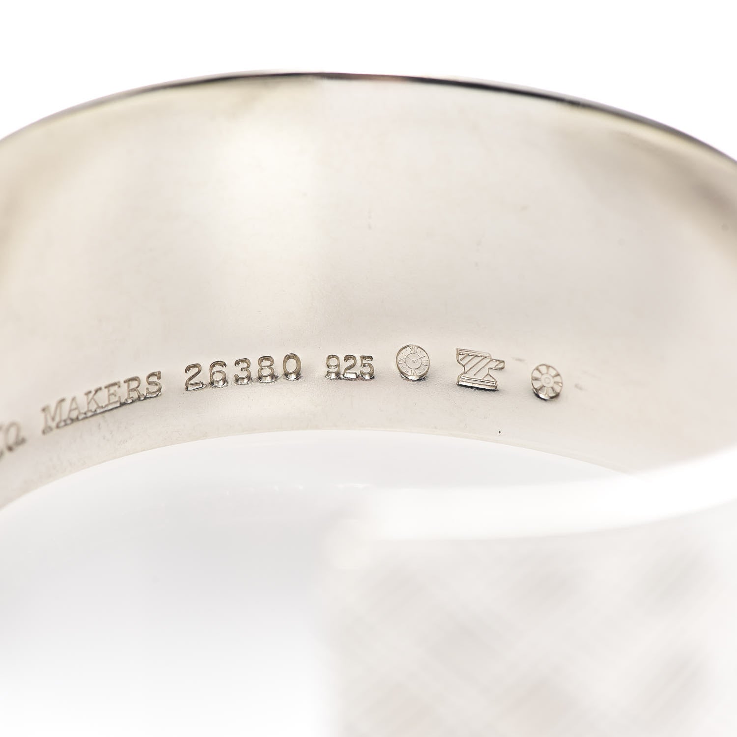 Tiffany Sterling Silver Basket Makers Cuff Bracelet 5 of 5