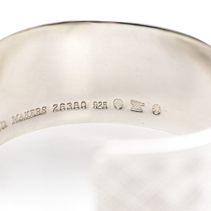 Tiffany Sterling Silver Basket Makers Cuff Bracelet 5 of 5