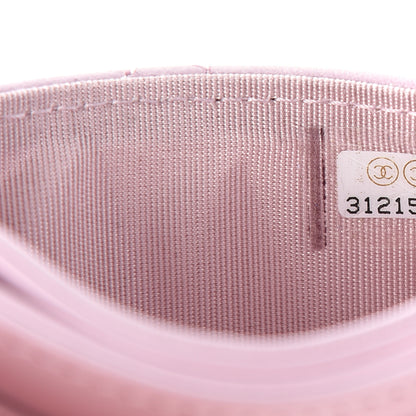 Chanel Lambskin Quilted Chanel 19 Card Holder Light Pink 8 of 9