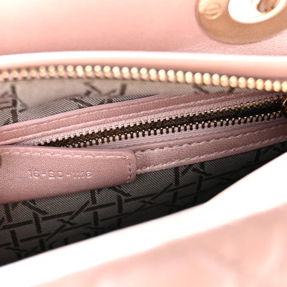 Christian Dior Pearly Lambskin Cannage Medium Lady Dior Lotus 7 of 11
