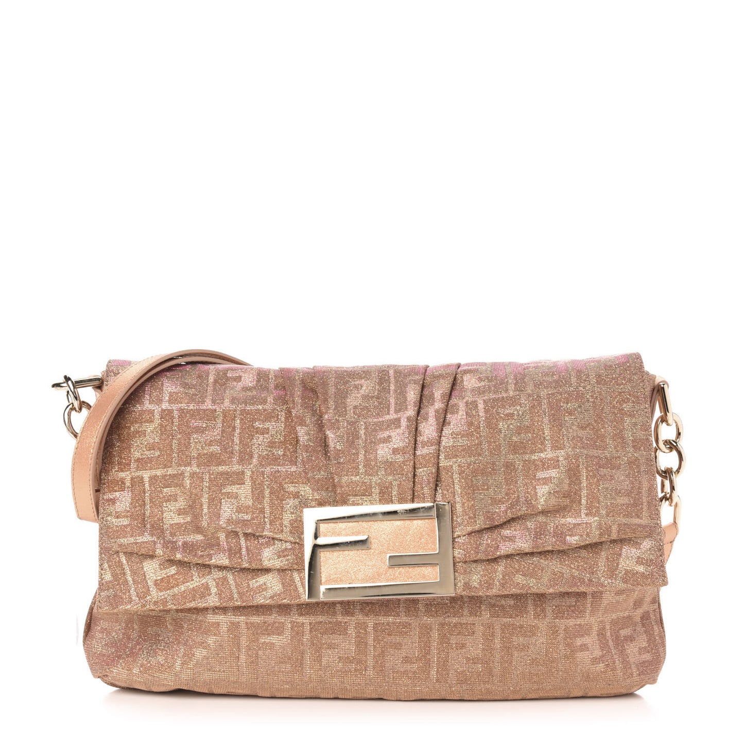 Metallic Lurex Zucca Large Mia Shoulder Flap Arancio