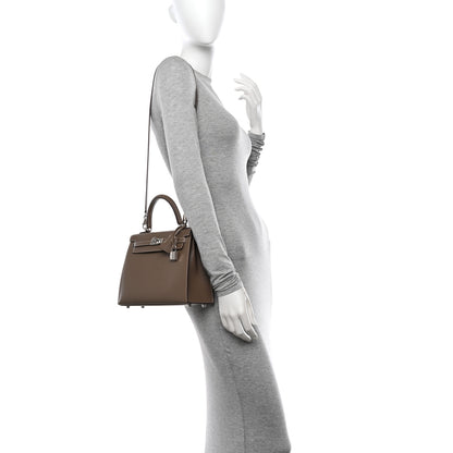 Hermes Epsom Kelly Sellier 25 Etoupe 2 of 11