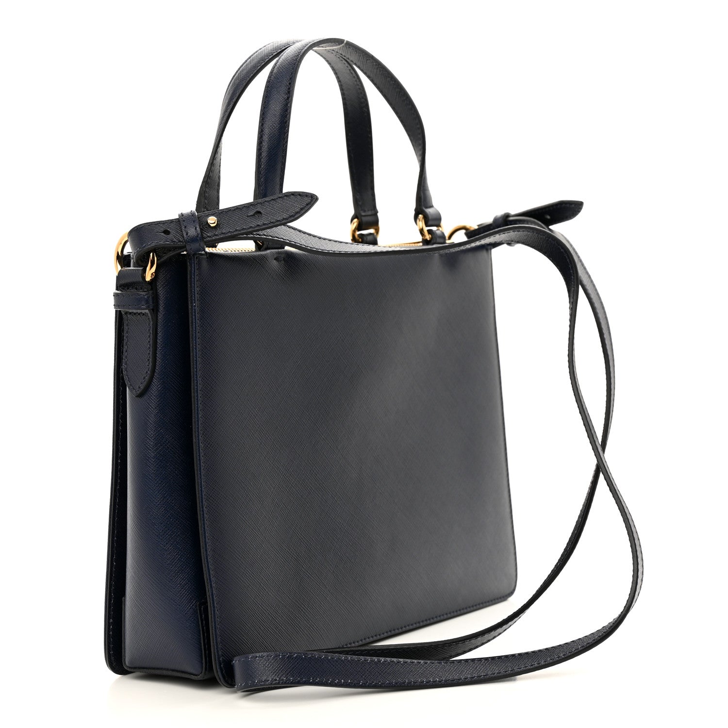 Salvatore Ferragamo Printed Calfskin Tracy Vara Tote Oxford Blue 3 of 15